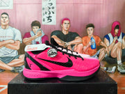 Nike Pink Mismatched Basketball Shoes
