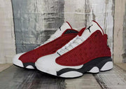 Jordan 13 White, Grey and Red Men's Sneakers