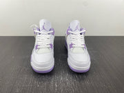 Air Jordan 4 Retro White and Purple Sneakers CT8527-115