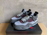 Air Jordan 4 Gray and Pink Sneakers
