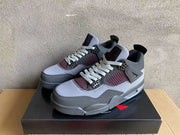 Air Jordan 4 Gray and Pink Sneakers