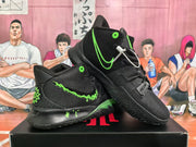 Nike KD Basketball Sneakers Black and Volt Halloween Style