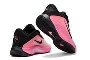 Nike A'ja Wilson 1 Basketball Shoes Black Pink and White Silver