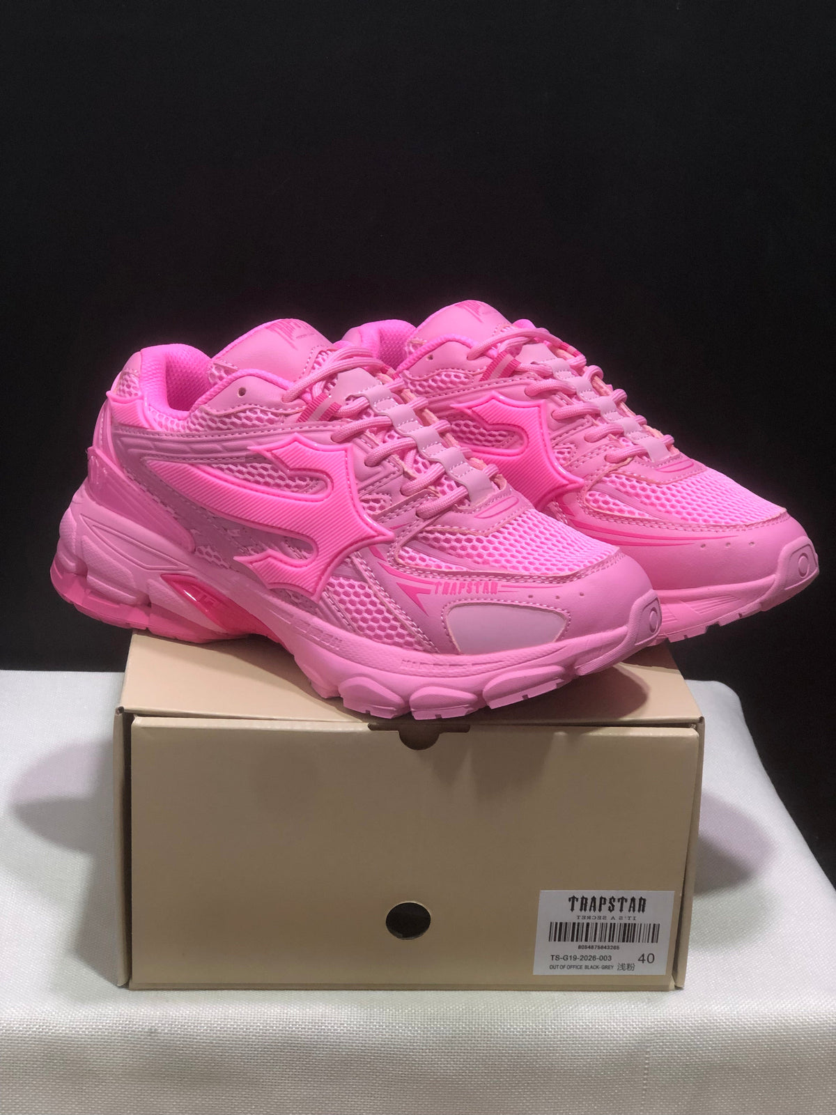 Trapstar Pink Retro Chunky Sneakers