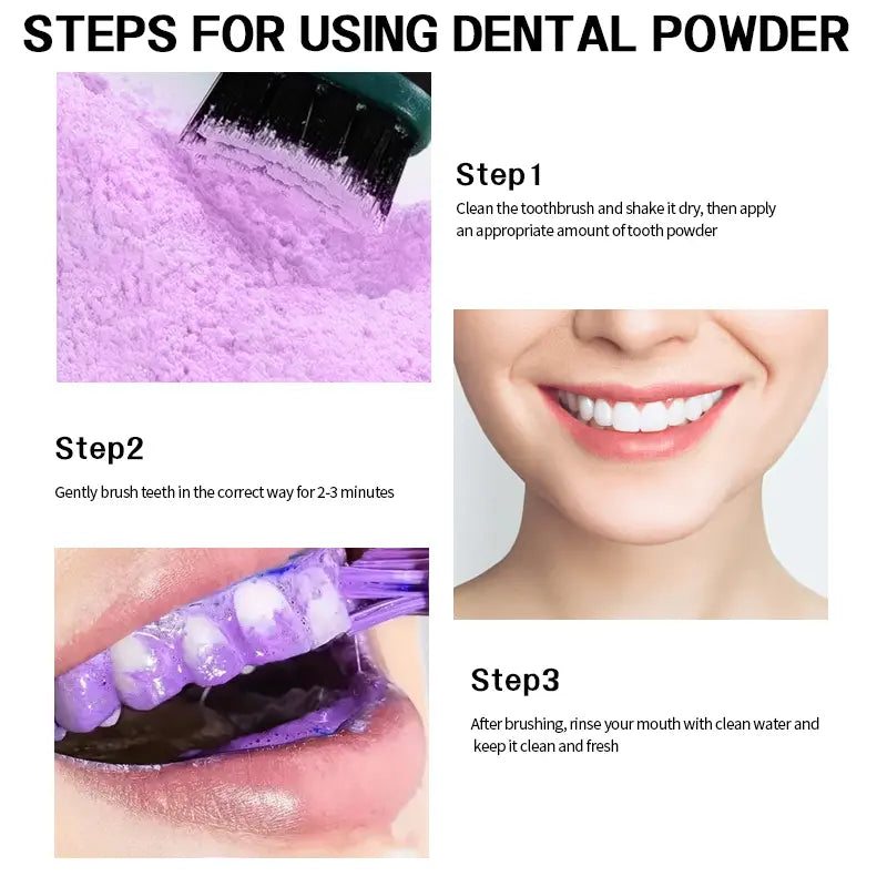 ROZINO Tooth Powder | Natural Whitening & Fresh Breath Formula (50g)