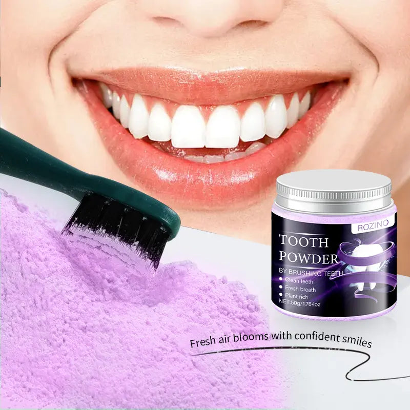 ROZINO Tooth Powder | Natural Whitening & Fresh Breath Formula (50g)