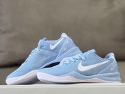 Nike Kobe 8 Basketball Shoes in Light Blue and White