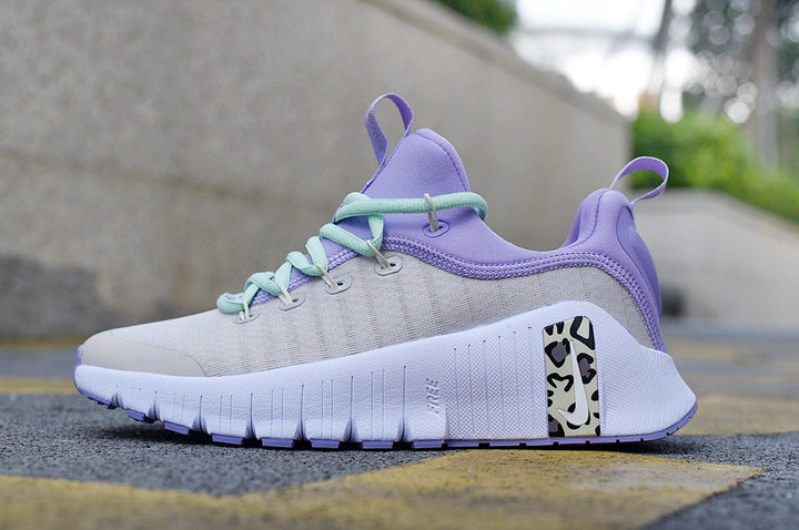 Nike Low-Top Sneakers in White, Lavender and Mint