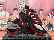 Nike Black White Red Basketball Sneakers