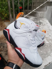 Air Jordan 7 High-Top Sneakers in Black or White
