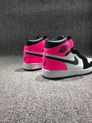 Jordan 1 High Pink Black White Sneakers