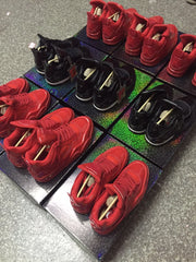 Jordan 4 Red Patent Leather Sneakers 719864 600