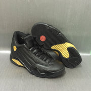 Jordan Air Jordan 14 Black and Gold High-Top Sneakers