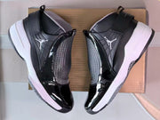 Jordan 19 Black and White High-Top Sneakers