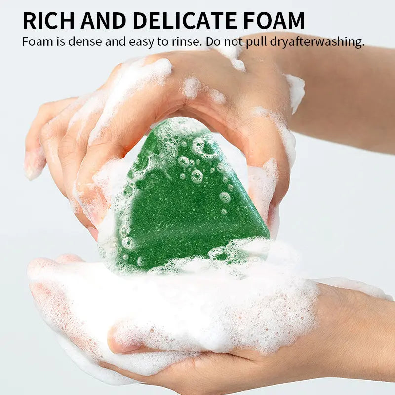 Nature Seven Green Shampoo Bar – Hair Growth & Gray Hair Reversal with Ginseng & Rosemary