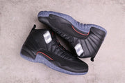 Air Jordan 12 Reverse Flu Game Black High-Top Sneakers DC1062-006