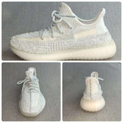 Yeezy 350 V2 Reflective White Silver Sneakers