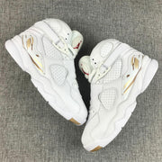 Air Jordan 8 Retro OVO White Metallic Gold Sneakers