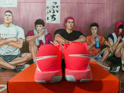 Nike Red and Gray Basketball Sneakers