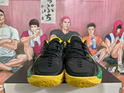 Nike Black Duck Basketball Sneakers Black Yellow Green