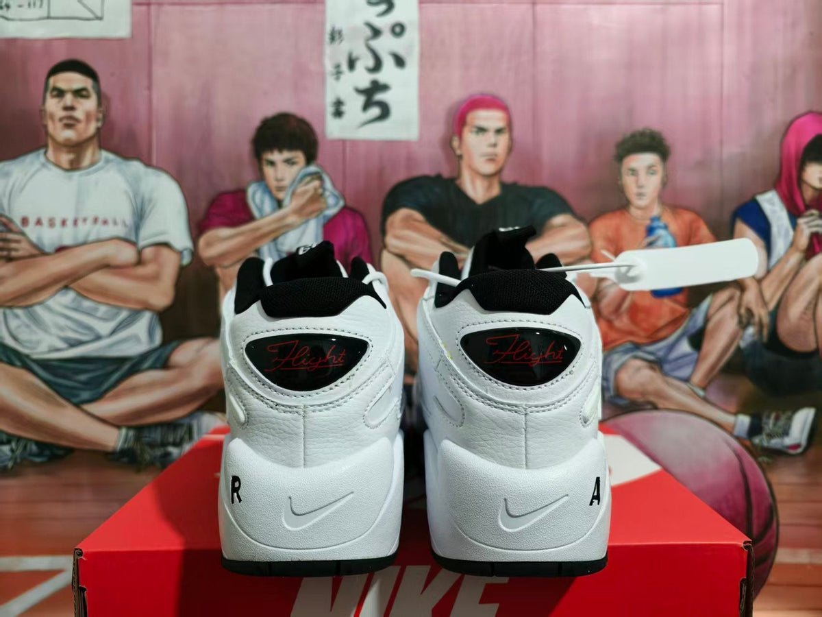 Nike Air Basketball Sneakers White Black Red