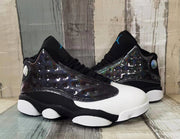 Jordan 13 Black Iridescent Basketball Sneakers