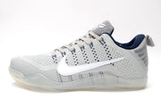Nike Kobe 11 Low Basketball Shoes Gray and Navy