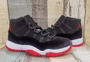 Jordan 11 Black and Red High-Top Sneakers