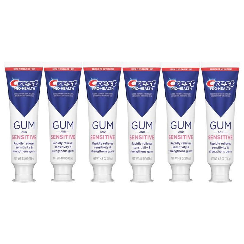 Crest Pro-Health Gum and Sensitive Toothpaste 4.8 oz (Pack of 6)