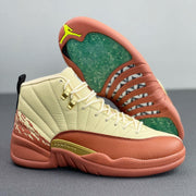 Jordan 12 Retro Eastside Golf Sneakers Cream Brown DV1758-108