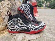 Nike Air Foamposite Pro Snake Print Sneakers Black Red