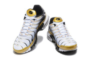 Nike Air Max Plus White Gold Black Sneakers
