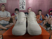 Nike High-Top Basketball Sneakers White Silver