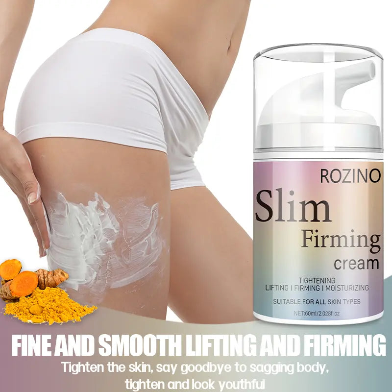 ROZINO Firming Body Cream | Tightens Loose Skin on Belly, Arms, Legs & Butt | Moisturizing Formula | 60ml