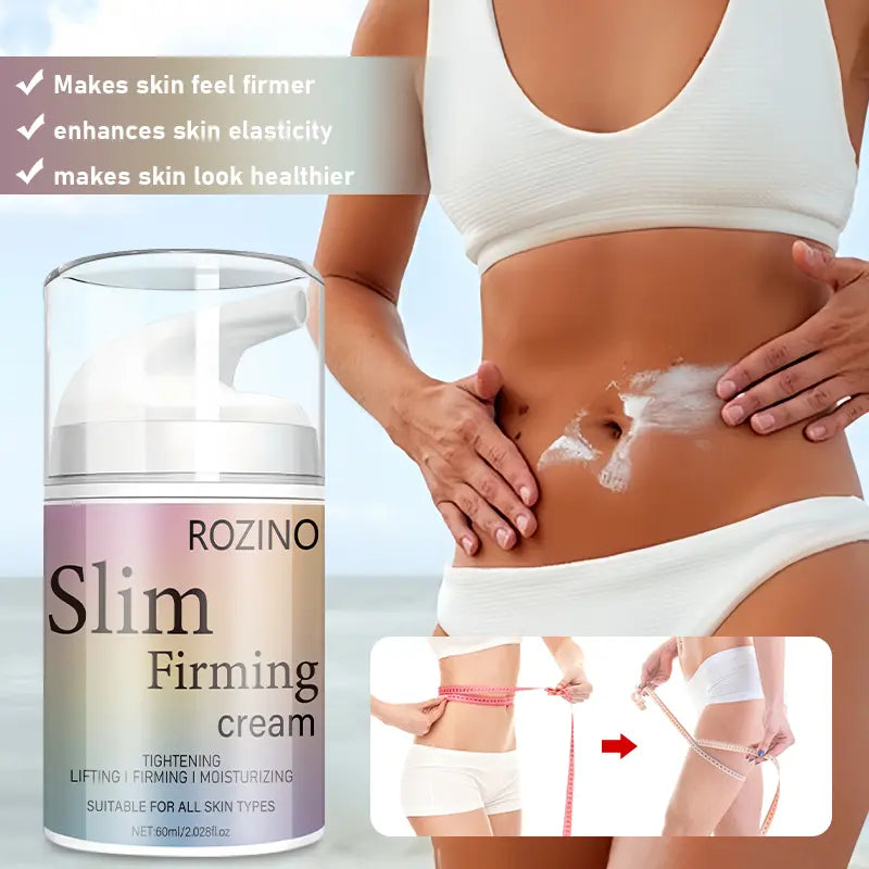 ROZINO Firming Body Cream | Tightens Loose Skin on Belly, Arms, Legs & Butt | Moisturizing Formula | 60ml