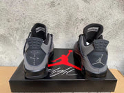 Jordan 4 Grey and Black Sneakers
