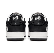 BAPE STA Low Black and White Sneakers 1H70-191-001