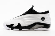 Jordan 14 Low Sneakers in White and Black