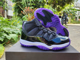 Jordan 11 High Sneakers Black Purple