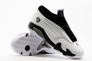 Jordan 14 Low Sneakers in White and Black