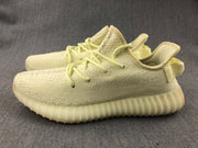 Yeezy 350 V2 Knit Sneakers in Pale Cream