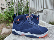 Jordan 7 Men's Sneakers in Navy, White and Orange
