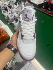 Jordan 4 Retro Sneakers in White, Purple, Brown and Yellow