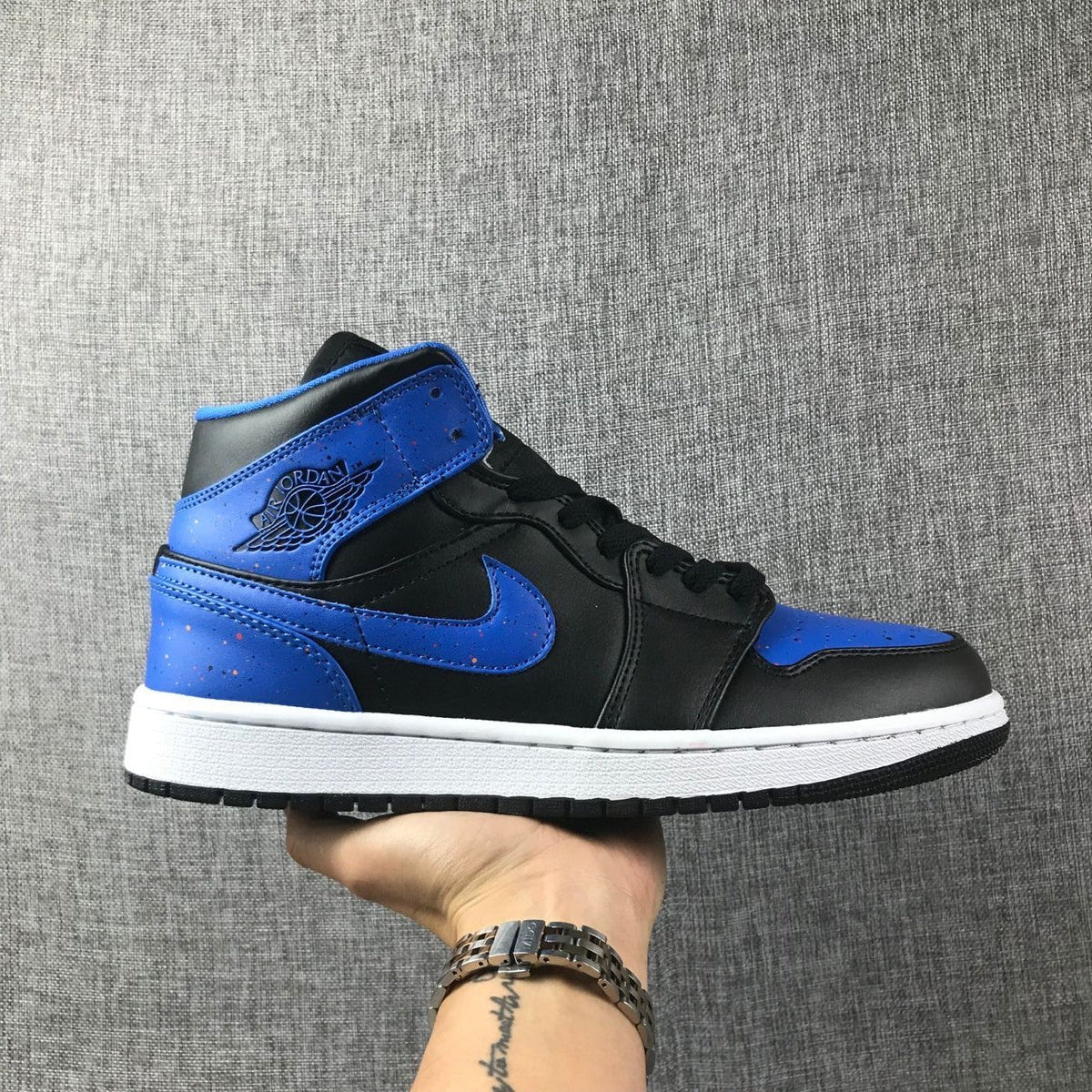 Jordan Air Jordan 1 Mid Black Game Royal Sneakers