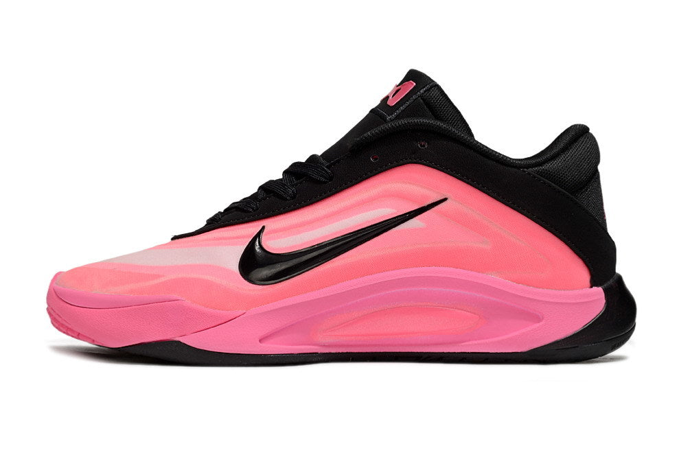 Nike A'ja Wilson 1 Basketball Shoes Black Pink and White Silver