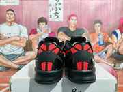 Nike Black and Red Basketball Sneakers