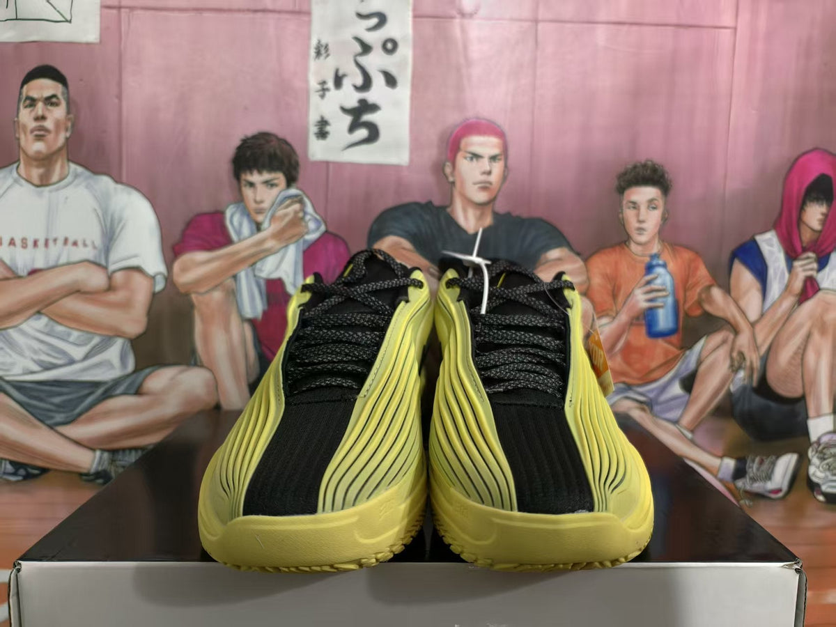 Nike Yellow and Black Basketball Sneakers