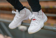Jordan Air Jordan 11 Platinum Tint White Red Sneakers