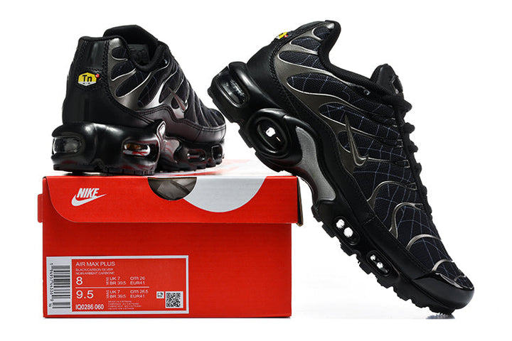 Nike Air Max Plus Black and Silver Sneakers