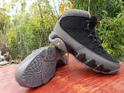 Jordan Air Jordan 9 Black Grey Yellow High-Top Sneakers